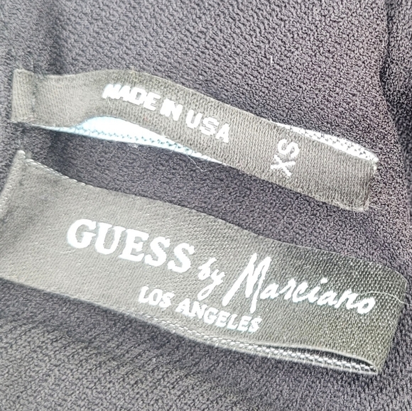 Guess by Marciano - Women’s Long One Sleeve Dress - Sparkly Black - Size XS - Picture 7 of 7